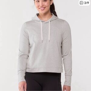 Vuori Halo Essential Hoodie Gray Hoodie Pale/Medium Gray